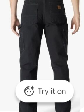 Carhartt Washed Duck Utility Pants in Black